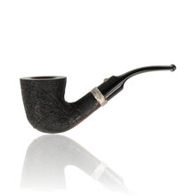 Barling Trafalgar Fossil 1821 bent Dublin briar pipe sandblasted finish