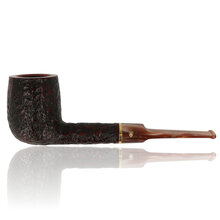 A straight Billiard in a deep sandblasted finish and saddle lucite stem