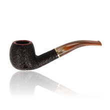 a bent apple in sandblasted finish and tapered stem