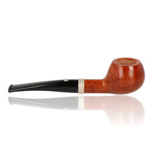 Barling 1818 apple pipe curved stem and bowl detail
