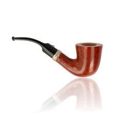 Barling 1821 bent Dublin briar pipe side profile