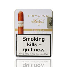 A tin of Davidoff Dominican Primeros