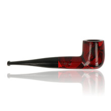 reverse angle of the a straight billiard with compact profile in a red camo design