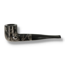 a straight billiard in a grey marbled finish