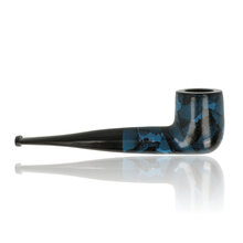 Full-size Sarome Moss pearwood pipe in blue and black gloss finish