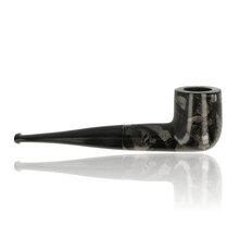 A straight billiard with a grey marbled finish