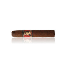 A single Drew Estate Deadwood Leather Rose Petit Corona