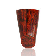 Front view of Erik Nording Special CUT No.3 showcasing dramatic vertical grain patterns and distinctive bowl shape.