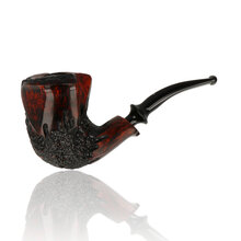 Erik Nørding Freehand Rustic 177 briar pipe with plateau rim and rusticated lower bowl