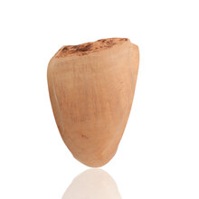 Tall faceted Erik Nørding Signature Smooth Natural 179 pipe showing natural briar grain and plateau top