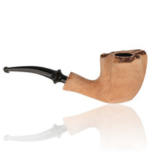 Handcrafted Danish freehand pipe in natural briar from the Erik Nørding Signature collection