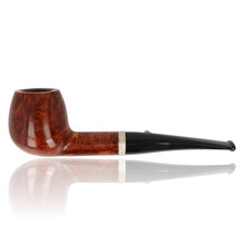 A tapered curved Apple in a rich brown stain