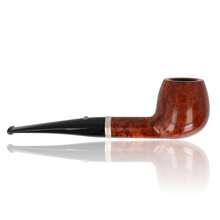 A tapered curved Apple in a rich brown stain