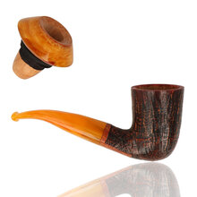 A striking bent calabash with removable chamber insert