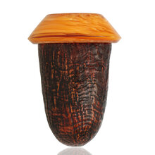 A striking bent calabash with removable chamber insert