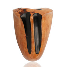 Erik Nørding Briar Line Pipe 203 showcasing natural grain, carved bowl panels and contrasting black details