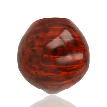 Close-up of the rounded briar bowl on Erik Nørding Freehand Special Double Silver Pipe 706.