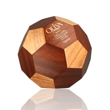 Football shaped humidor containing 24 Double Toro Cigars