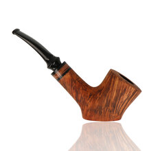 Erik Nording 2022 Hunting Pipe The Warthog with smooth natural briar finish, black acrylic stem and 9mm filter compatibility.