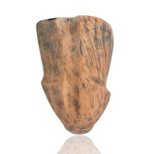 Front view of the Erik Nording Signature Black Grain Freehand 196 displaying the tall plateau bowl and distinctive handcrafted Danish briar finish.