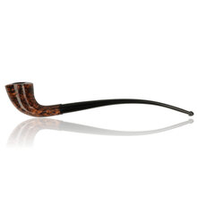 Erik Nørding Hunting Pipe 2024 Longhorn Smooth Briar Pipe supplied with presentation tube, pipe sock and information leaflet.