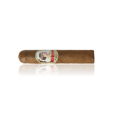 Single Casa Turrent Macarena Short Robusto cigar showing the natural Mexican San Andrés wrapper and decorative Macarena cigar band.