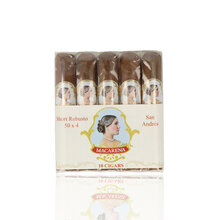 Bundle of 10 Casa Turrent Macarena Short Robusto cigars in original cellophane packaging with San Andrés branding.