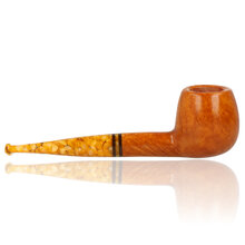 Savinelli Miele 207 smooth Italian briar Apple pipe with honey-effect acrylic stem