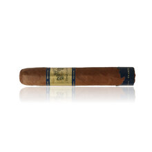 Macanudo Emissary France Robusto single loose cigar with blue and gold Emissary band and France foot band displayed on a white background.