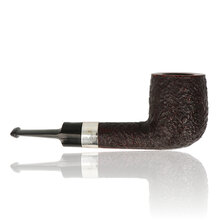 Right profile of the Northern Briars G4 Lovat Banded Roxcut Regal NB-272 highlighting the Roxcut Regal finish and sterling silver mount.