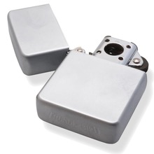 Thunderbird Gas Satin Chrome Windproof Pipe Lighter 111PL