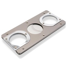 Carlin Double Blade Cigar Cutter Two Tone Titanium 150470