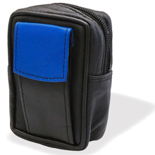 CP6093 Black & Blue Leather KS Cigarette Packet Case