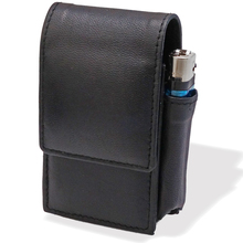 CP6487 Black Leather King Size Cigarette Packet Case 