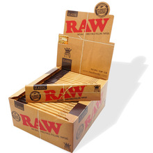 Raw CLASSIC King Size Brown Un-Bleached Cigarette Papers (Full Box 50 Packs)
