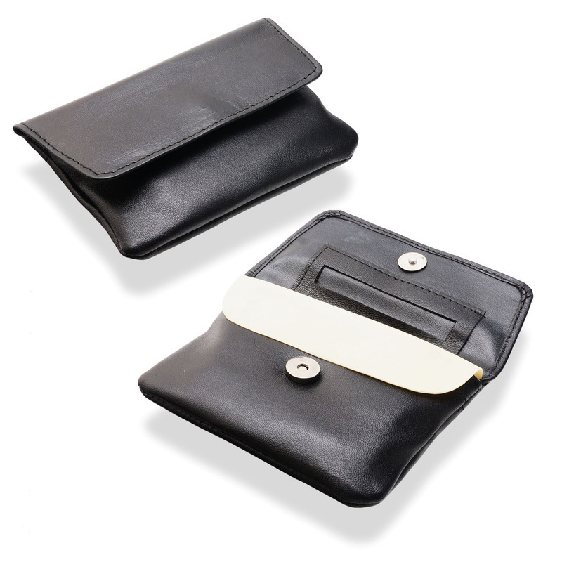 Dr Plumbs Black Leather Belt Loop Hand Rolling Tobacco Pouch P35518