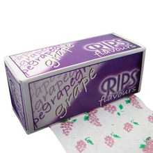 Rips Grape Flavoured Cigarette Papers on a roll