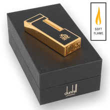 Dunhill Rollagas 18k 'AD' Logo Black Lacquer RLP2401 (Classic Flame)