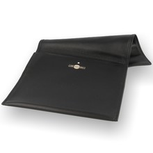 Dunhill White Spot Roll Up Black Leather Tobacco Pouch PA2000