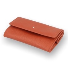 Dunhill White Spot Box Style Terracotta Leather Tobacco Pouch PA2026