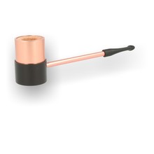 Erik Nording Briar Lined Aluminium Compass Sailor Pipe (Rose Gold)