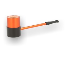 Erik Nording Briar Lined Aluminium Compass Sailor Pipe (Orange)