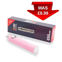 Liqualites Intelligent Li-Ion EGO Electronic Cigarette Battery 650 mAh (Pink)
