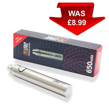 Liqualites Intelligent Li-Ion EGO Electronic Cigarette Battery 650 mAh (Brushed Chrome)