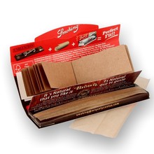 Smoking BROWN Pure Vegan Un Bleached King Size Cigarette Papers & Tips
