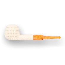 Levent Hand Carved Large Block Meerschaum Pipe 301