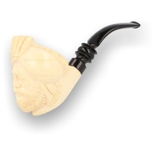 Levent Hand Carved Block Small Meerschaum Pipe Figurine 104
