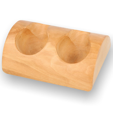 Double Solid Camwood Carved Pipe Stand RA8102