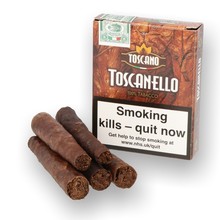 Toscano Toscanello Classic Italian Cigars (Aged for 12 months) Box of 5 Cigars