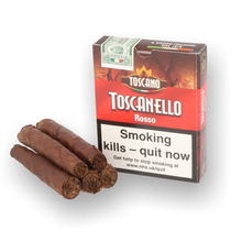 Toscano Toscanello ROSSO Italian (Coffee Flavour) Box of 5 Cigars
